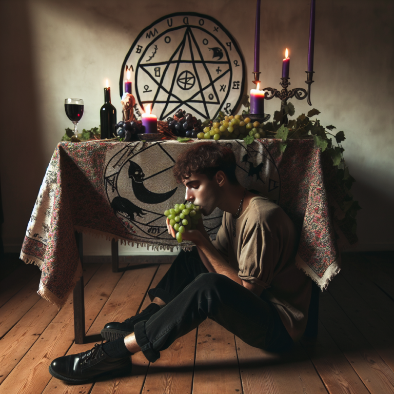 is eating grapes under the table witchcraft