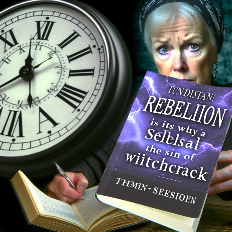 rebellion is as a sin of witchcraft