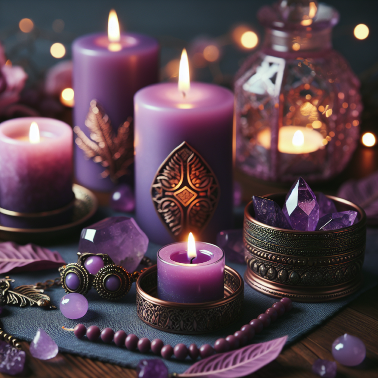 purple candle meditation