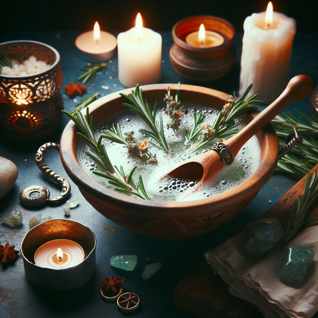 rosemary bath wiccan spell career