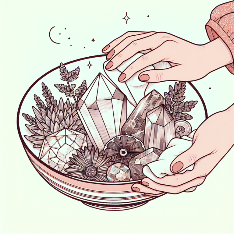 how to physically clean crystals