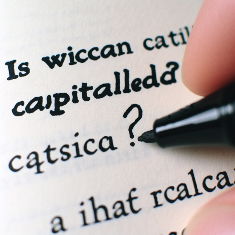 is wiccan capitalized