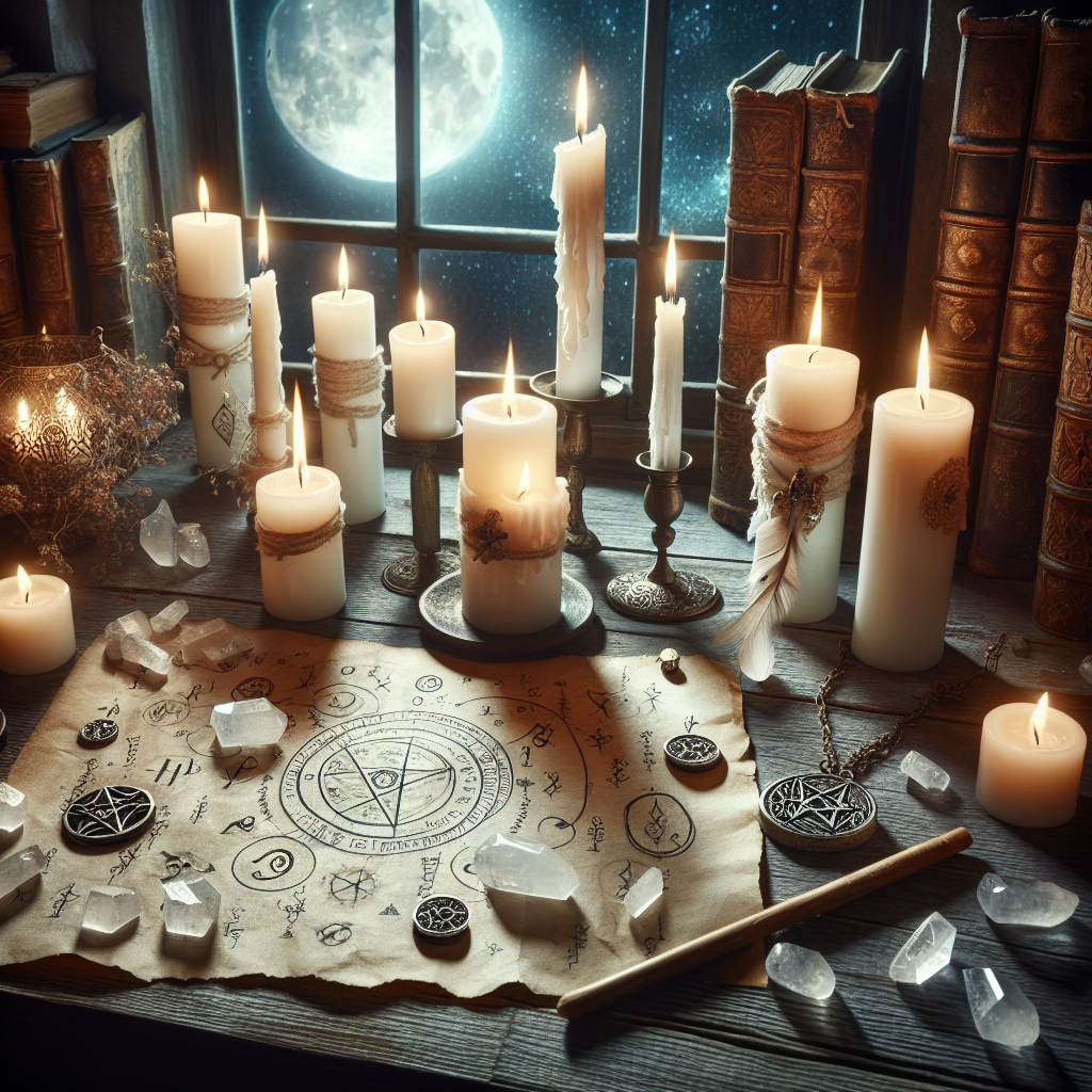 white candle spells