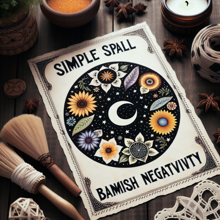 simple spell banish negativity