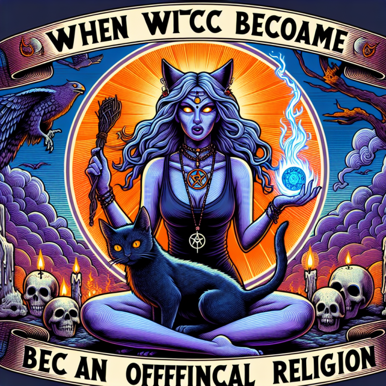 when did wicca become an official religion