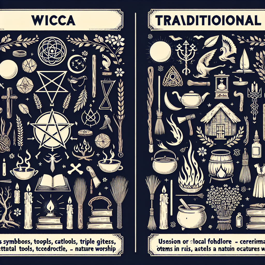 Wicca vs witchcraft, Wiccan traditions, witchcraft practices, Wiccan beliefs, witchcraft differences