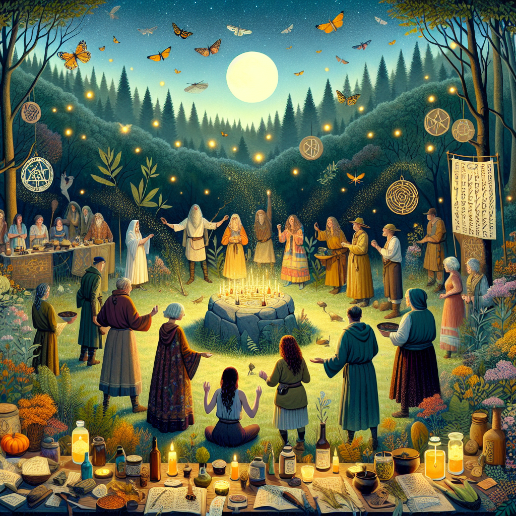 seasonal rituals, traditional witchcraft, spiritual practices, folk magic, nature celebrations