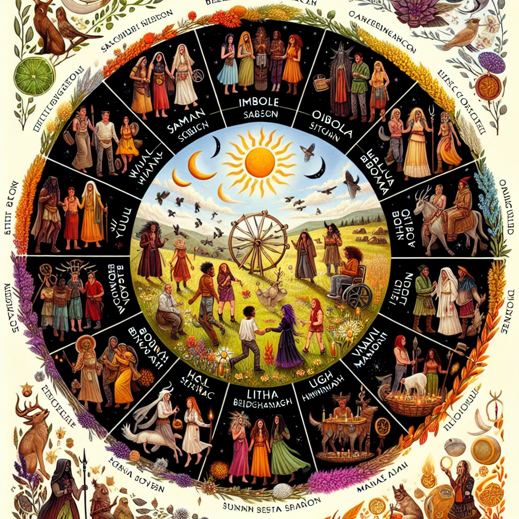 Wiccan Sabbats, Wiccan holidays, Wiccan celebrations, Wheel of the Year, seasonal rituals