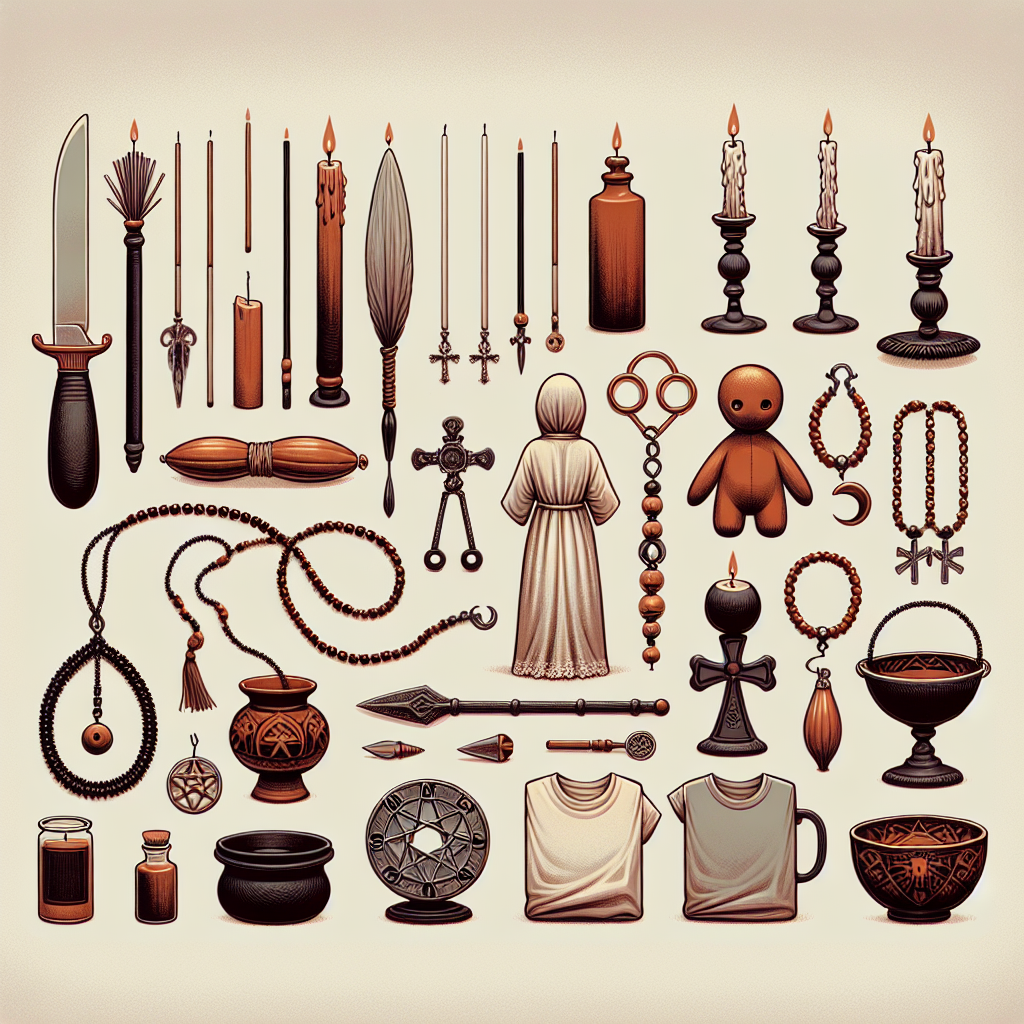 Voodoo tools, magical implements, spiritual practices, African spirituality, Voodoo supplies