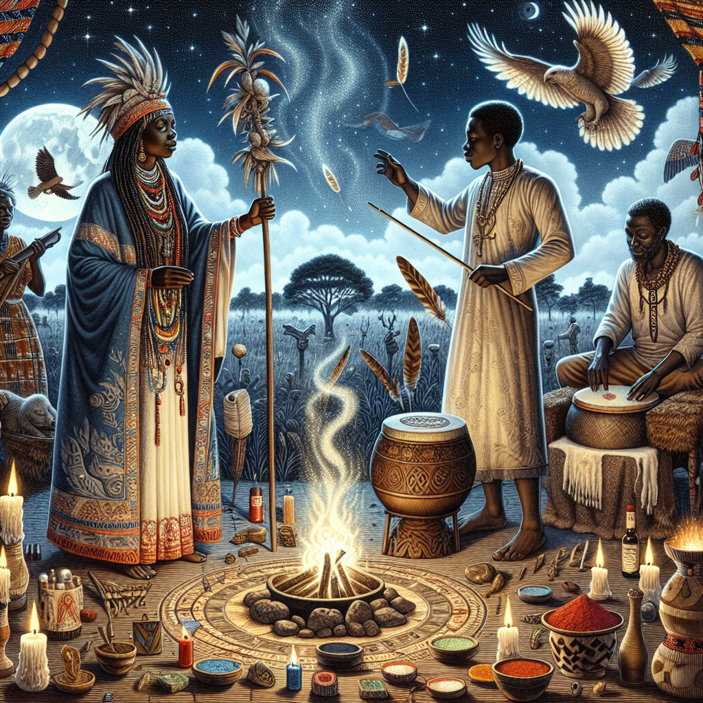 Voodoo rituals, spiritual practices, African spirituality, magical elements, Voodoo ceremonies