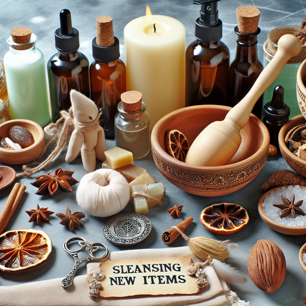 cleansing new items rituals