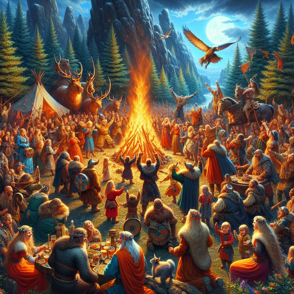 Norse festivals, Viking celebrations, seasonal rites, pagan holidays, Norse traditions