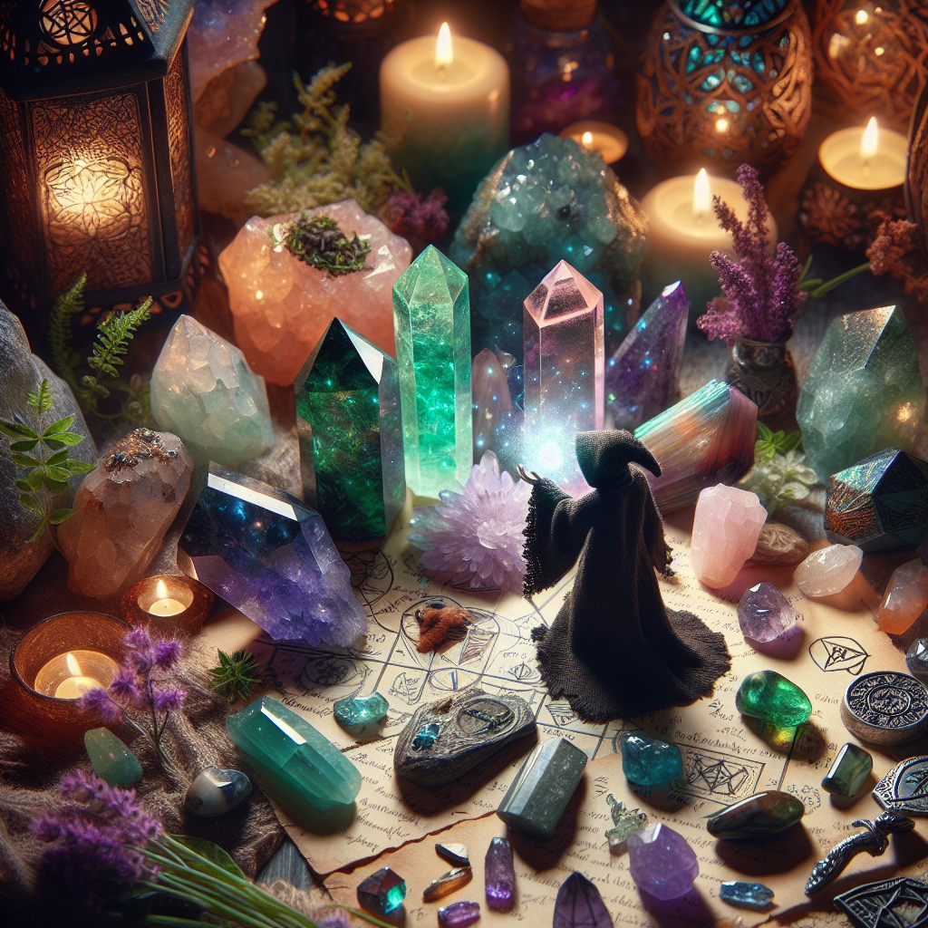 Magickal crystals, spiritual stones, magical uses, witchcraft practices, crystal magic