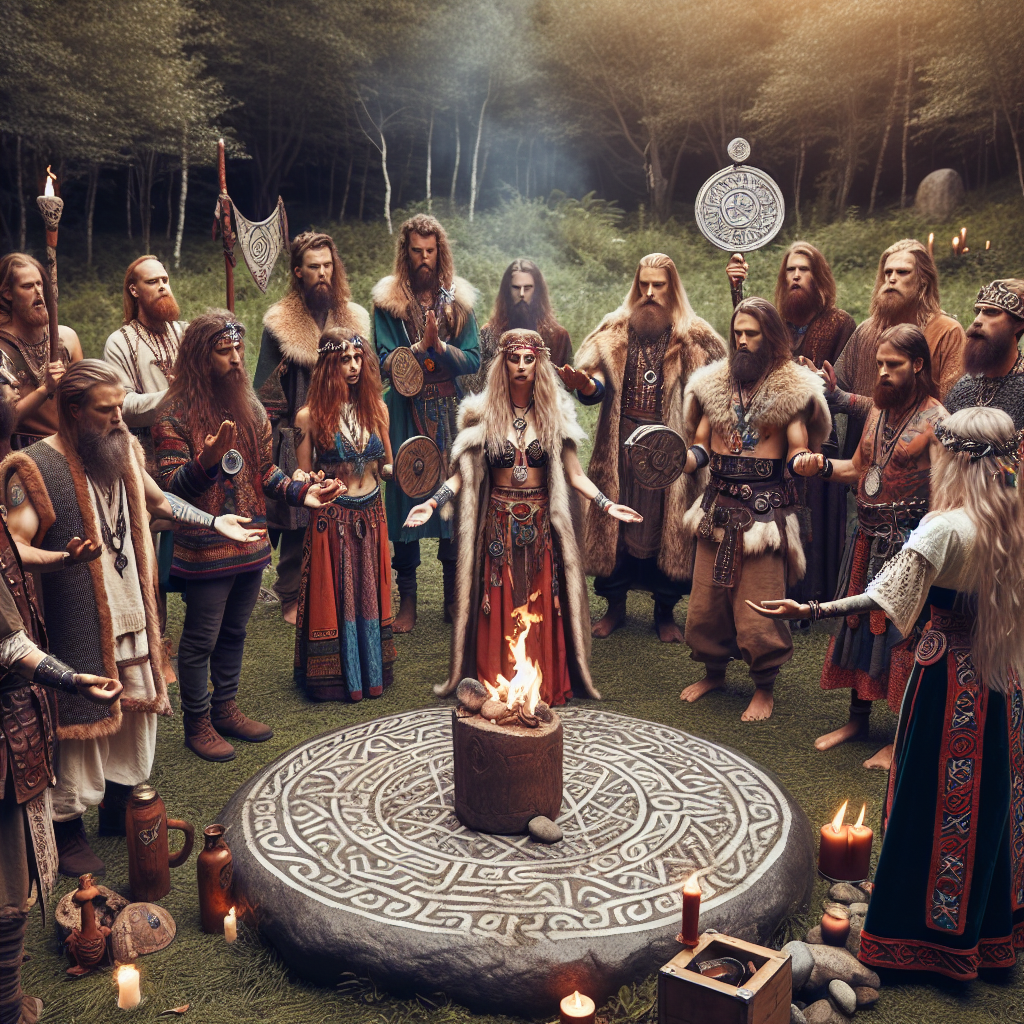 Norse rituals, honoring gods, spiritual ceremonies, pagan practices, magical traditions