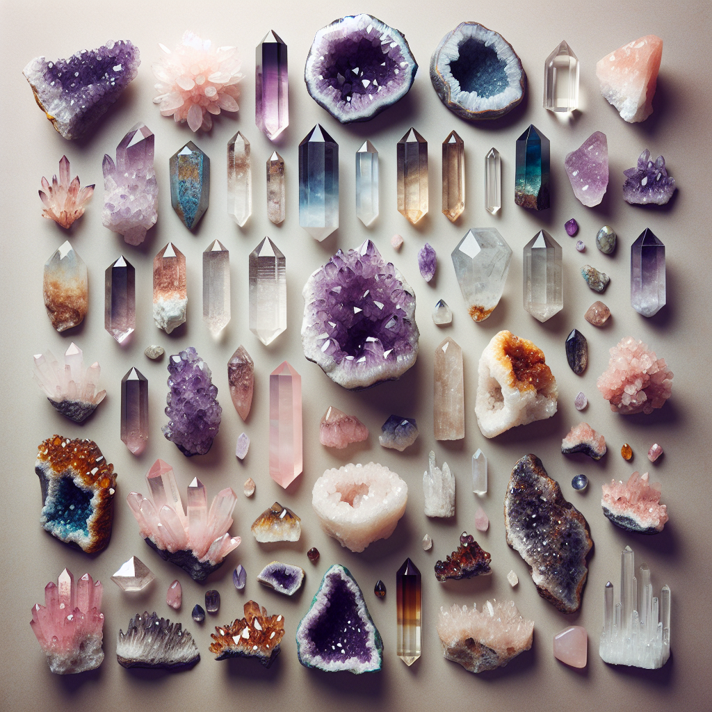 Witchcraft crystals, spiritual stones, magical gems, crystal magic, sacred stones