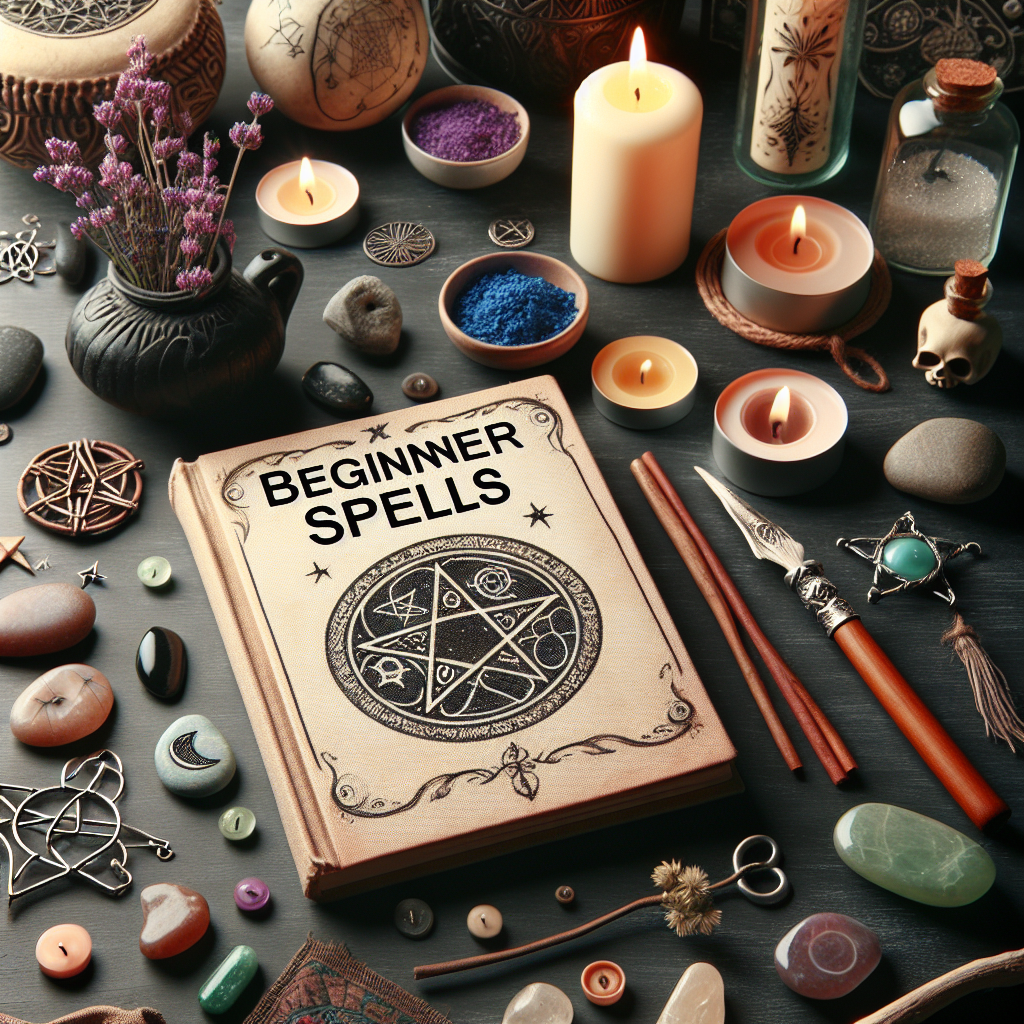 Beginner spells, Wiccan magic, popular witchcraft, easy spells, spellcasting guide