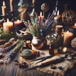 Herbal spells, magical plants, witchcraft practices, spiritual botany, witchcraft rituals