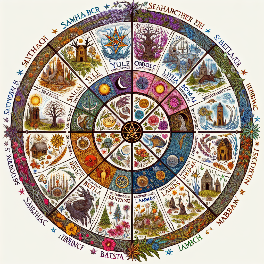 Wheel of the year, seasonal rituals, Wiccan cycles, nature connection, yearly magick