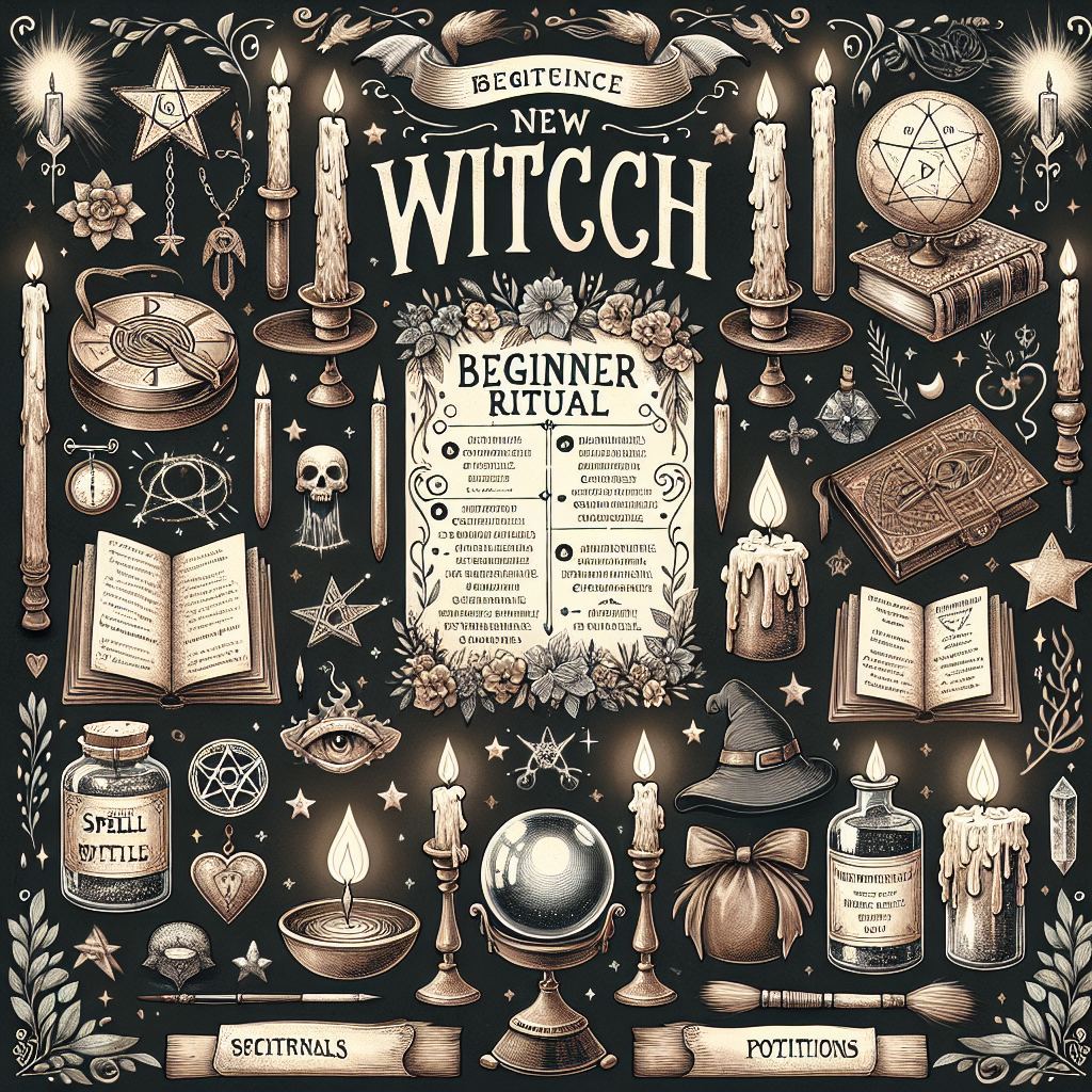 New witch spells, beginner rituals, magical practices, spiritual initiation, spell guide