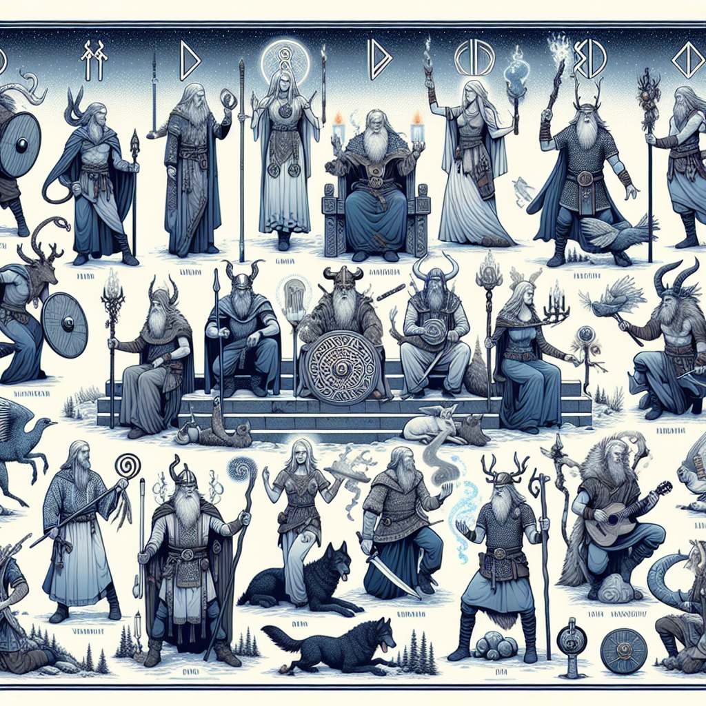 Norse gods, Norse goddesses, Viking pantheon, deities in Norse paganism, honoring gods