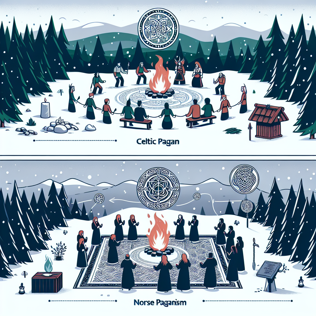 Norse paganism differences, pagan comparison, spiritual paths, traditional practices, unique rituals