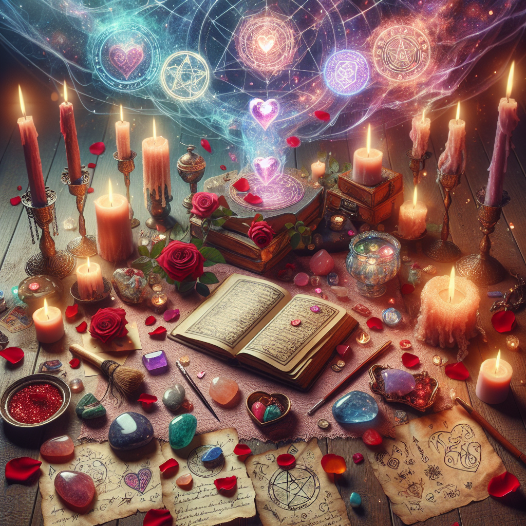 Love spells, romantic rituals, attraction magick, passion spellwork, spiritual love