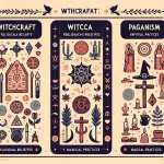 Witchcraft, Wicca, paganism, spiritual differences, religious comparison, magical practices