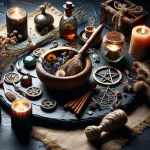 Witchcraft and paganism, spiritual rituals, magickal synergy, Wiccan tools, pagan magick