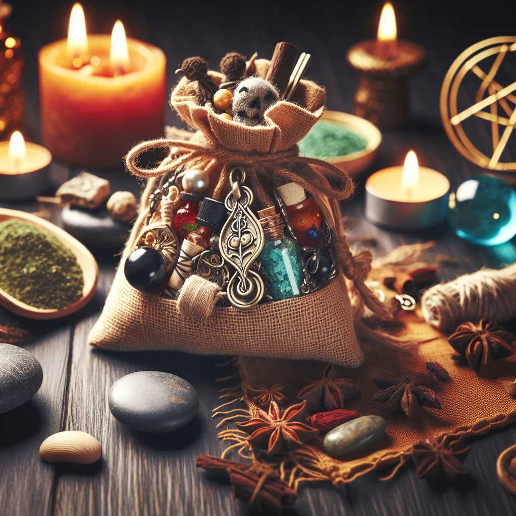 mojo bags, Hoodoo magic, spiritual practices, folk magic, Hoodoo rituals