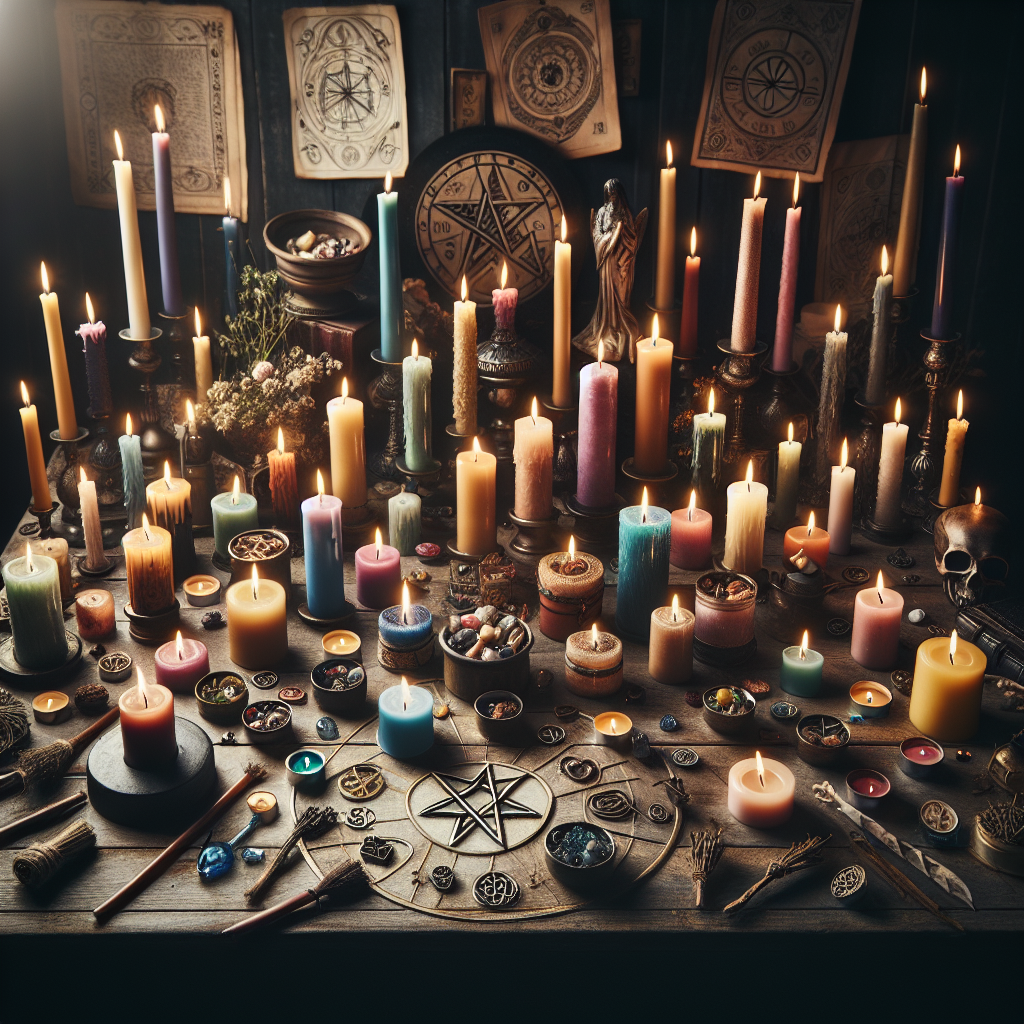 Candle spells, fire magick, ritual practices, spiritual candles, spellcasting