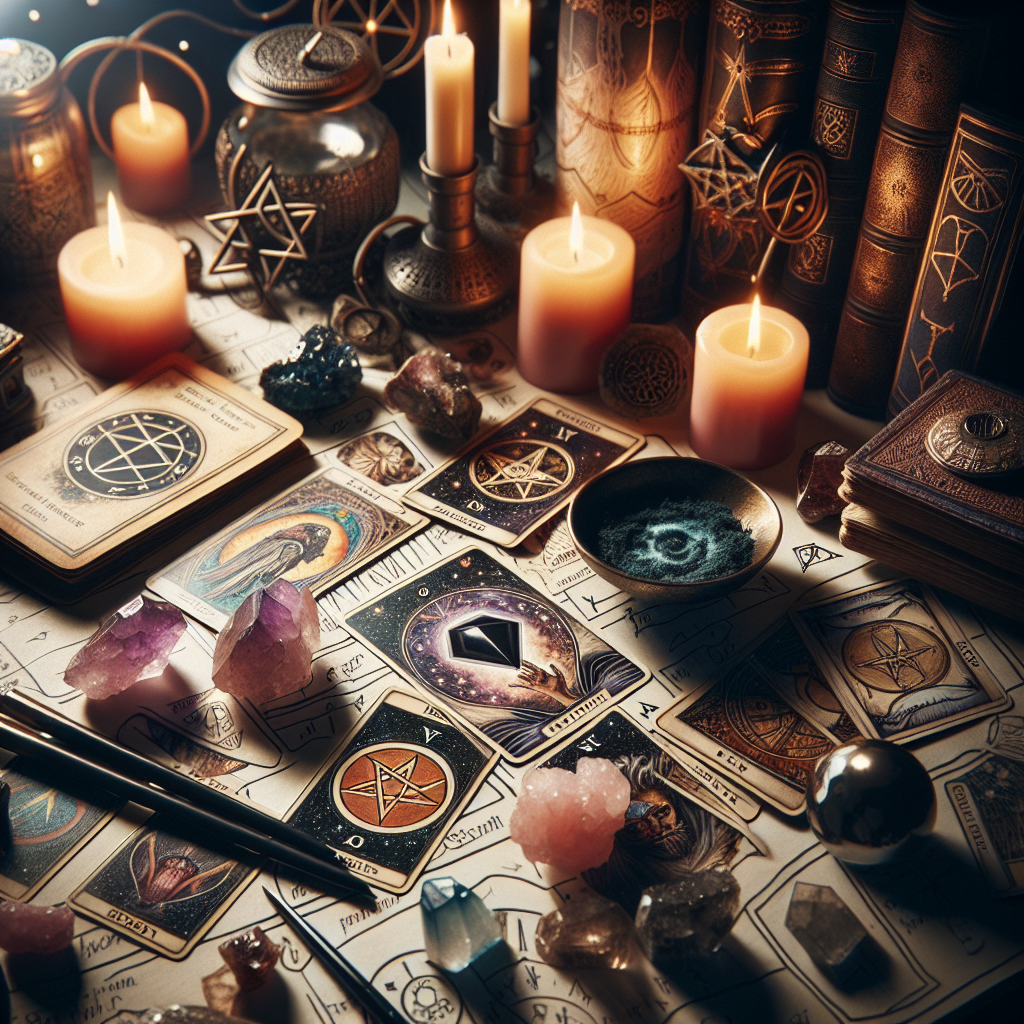 Tarot in magick, spiritual tools, divination rituals, tarot spells, magickal practices