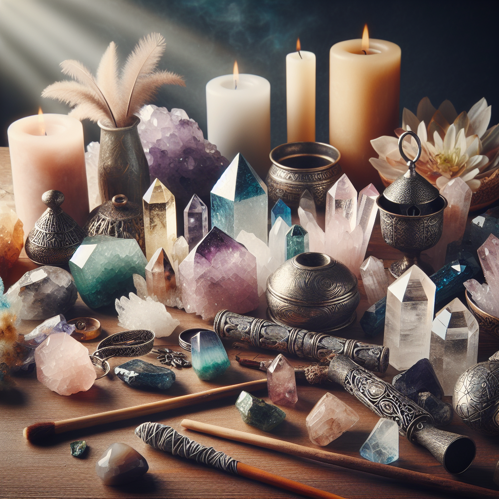 Healing crystals, magickal stones, spiritual empowerment, crystal spellwork, magick tools