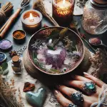 Healing spells, crystal magic, herbal rituals, witchcraft healing, spiritual recovery