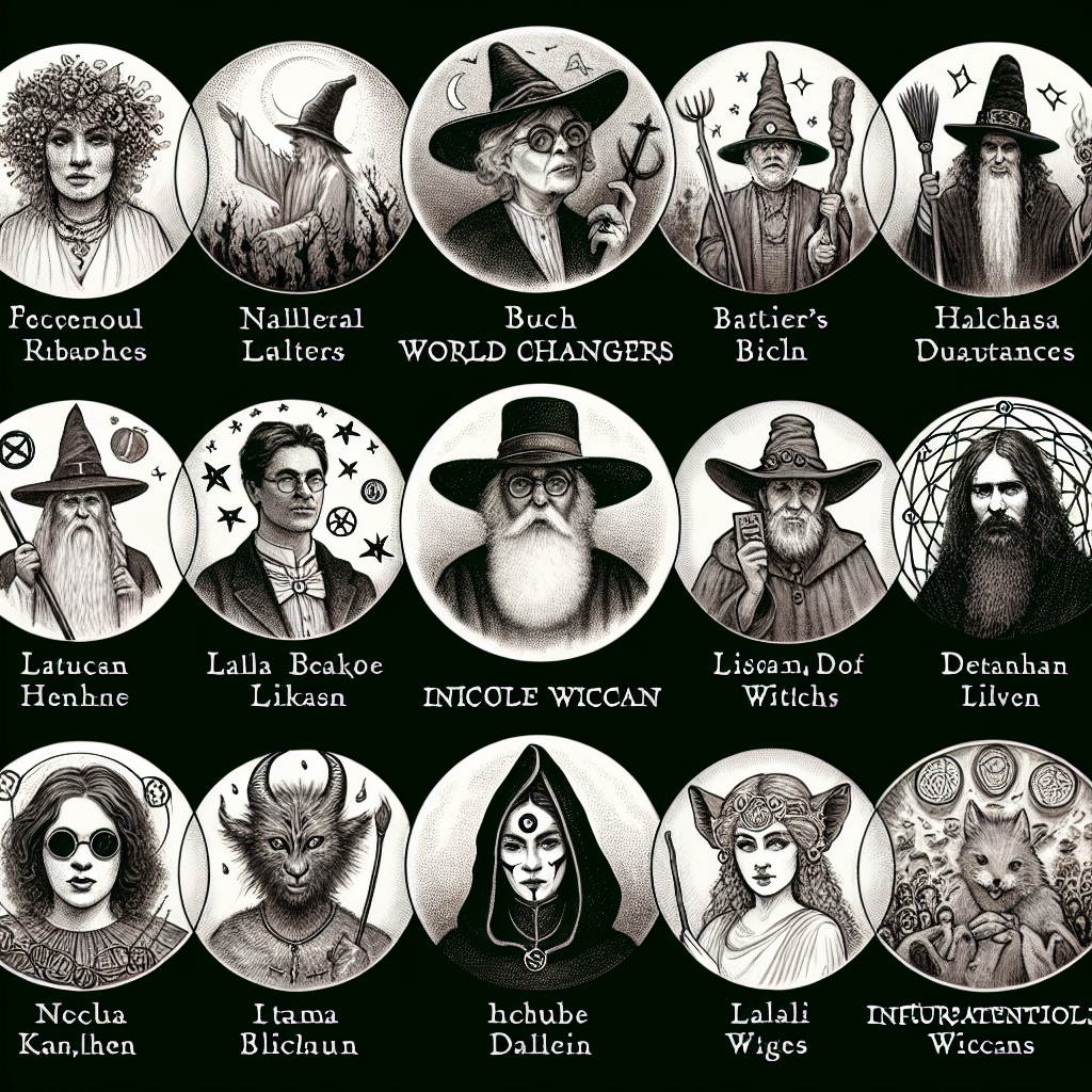 Influential Wiccans, world changers, Wiccan history, notable witches, spiritual leaders