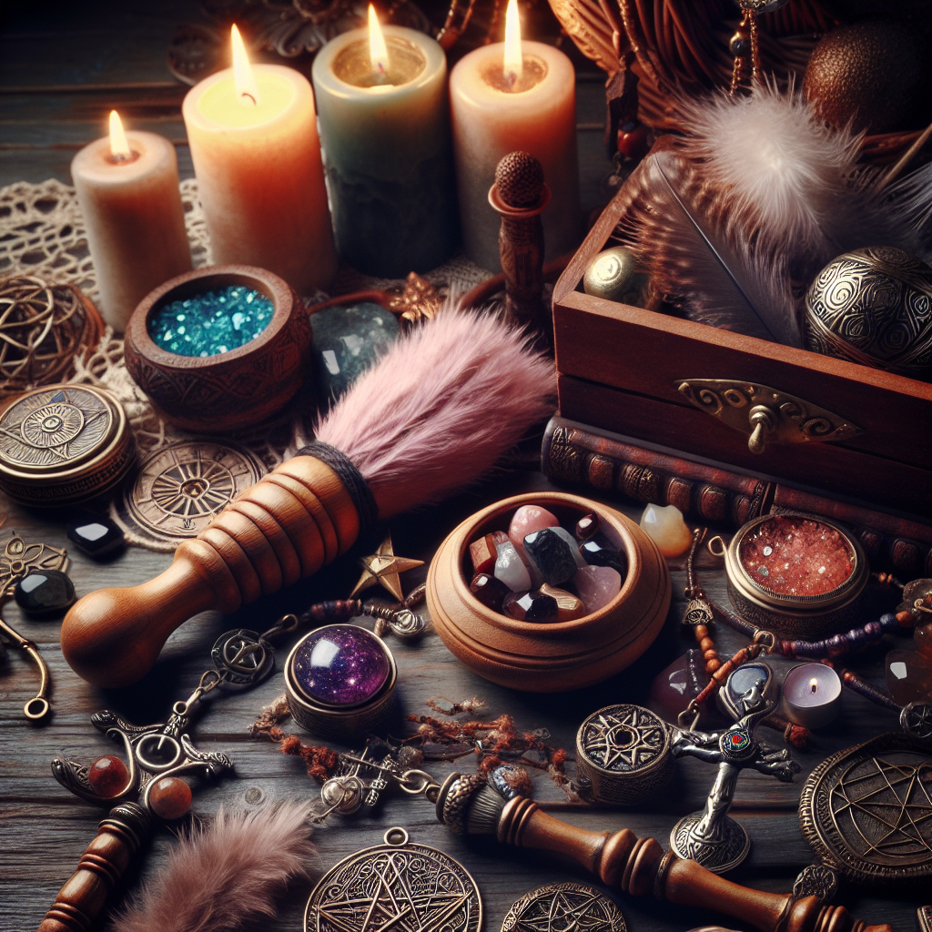 Magick tools, spiritual equipment, magical essentials, witchcraft rituals, magickal gear