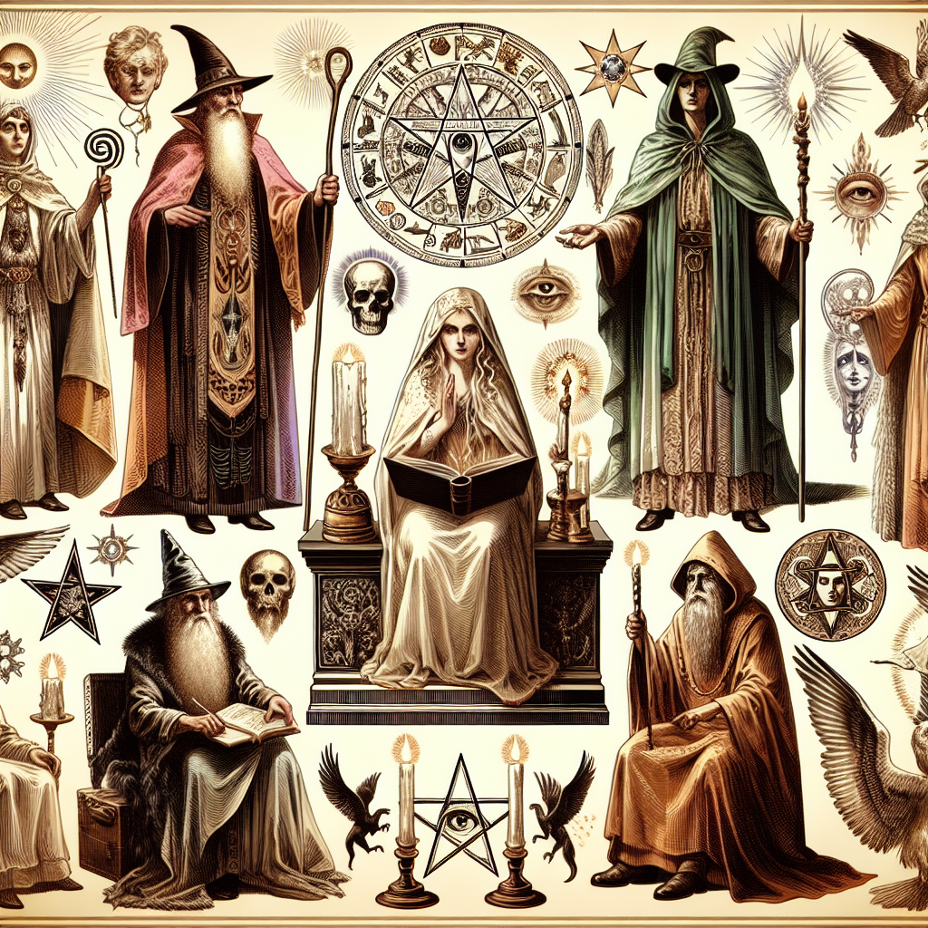 Magickal figures, spiritual influencers, magical pioneers, witchcraft leaders, historical magick