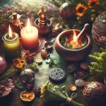 Nature magick, spiritual energy, magical rituals, earth-based practices, nature worship