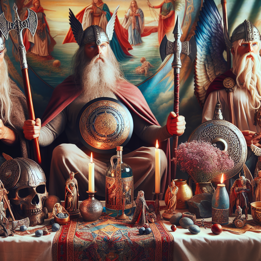 Odin and Thor, Norse deities, spiritual worship, Viking rituals, deity offerings