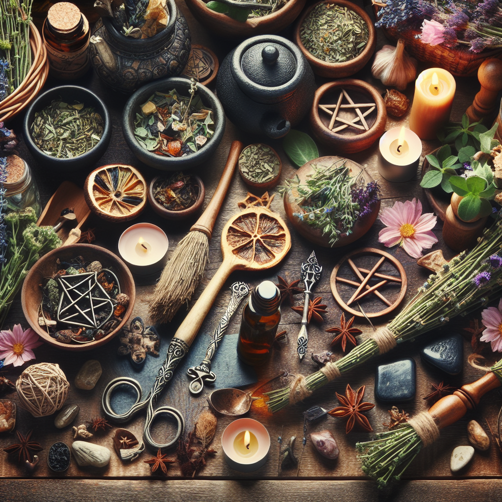 Pagan herbs, witchcraft plants, shared magical uses, spiritual botany, herbal magic