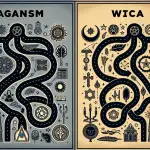 Paganism vs. Wicca, religious differences, spiritual paths, comparative religion, belief comparison