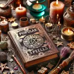 Popular spells, book of shadows, magical practices, spiritual spellwork, witchcraft guide