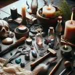 Ritual tools, pagan equipment, witchcraft essentials, spiritual items, magical tools