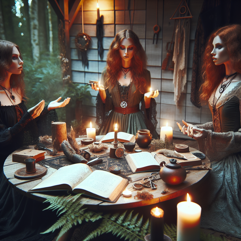 Wiccan covens, group rituals, Wicca community, witchcraft groups, coven membership