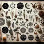 Wiccan symbols, magical meanings, sacred symbols, witchcraft icons, Wicca tools