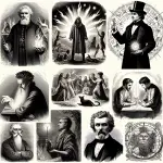 Witchcraft figures, pagan pioneers, spiritual influencers, magical leaders, historical figures