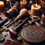 Celtic pagan tools, spiritual items, magical practices, witchcraft equipment, cultural rituals