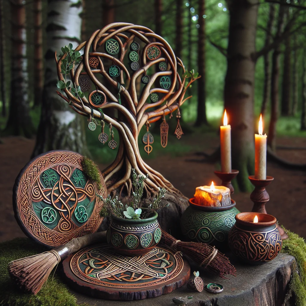 Celtic pagan trees, sacred plants, spiritual practices, tree magick, natural rituals