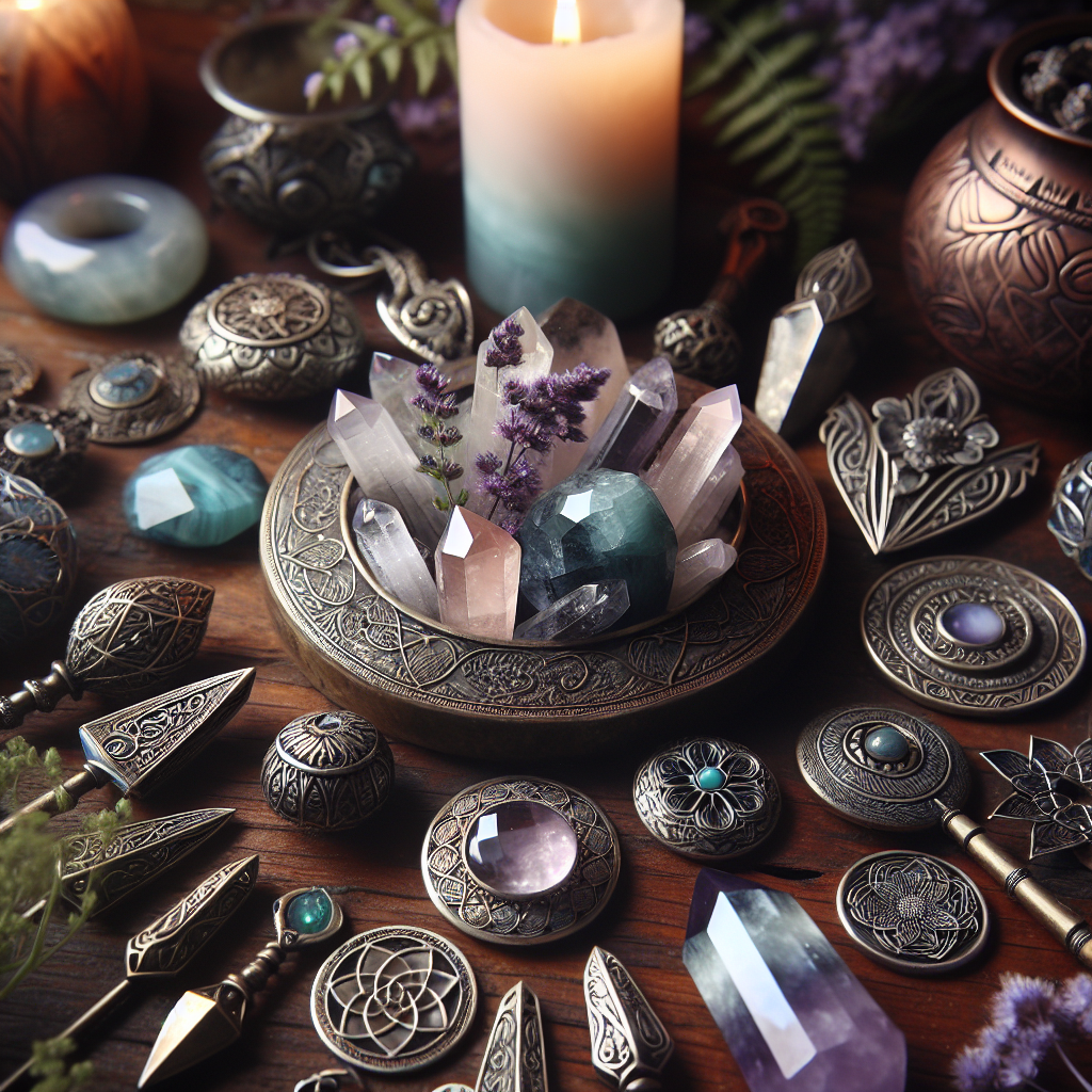 Crystals in Celtic paganism, spiritual tools, magickal stones, healing practices, nature magick