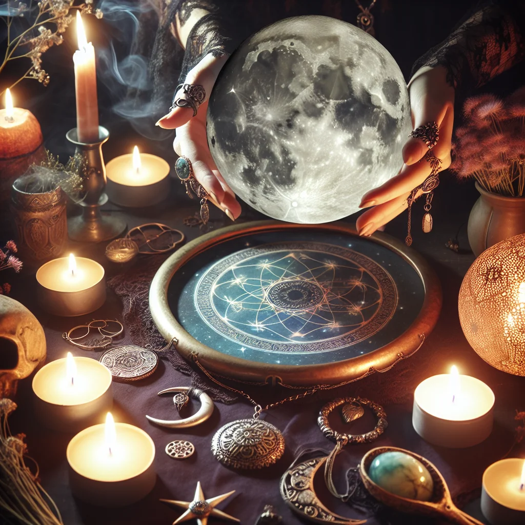 Full moon rituals, Wiccan moon magick, lunar celebrations, Wicca traditions, moon spells