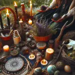 Pagan and witchcraft rituals, shared traditions, spiritual practices, ceremonial magic, nature-based spells